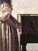 VERMEER VAN DELFT, Jan Lady Standing at a Virginal (detail) wer china oil painting artist